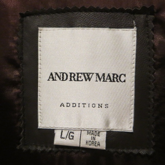 Vintage Andrew Marc Brown Leather Womens Jacket - Picture 3 of 8